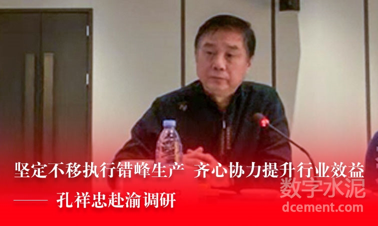 堅定不移執(zhí)行錯峰生產 齊心協(xié)力提升行業(yè)效益--孔祥忠赴渝調研